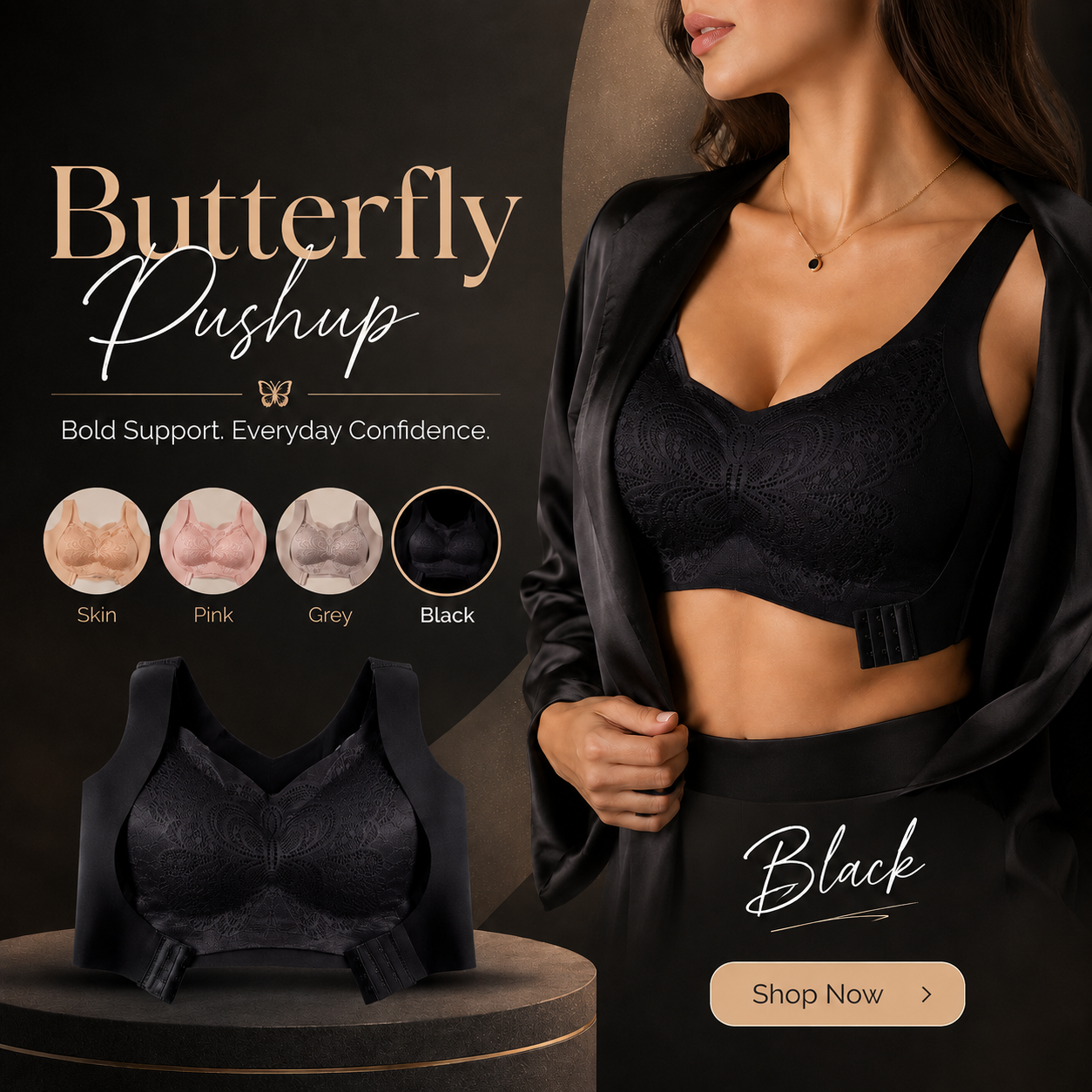 Butterfly Push-Up Bra