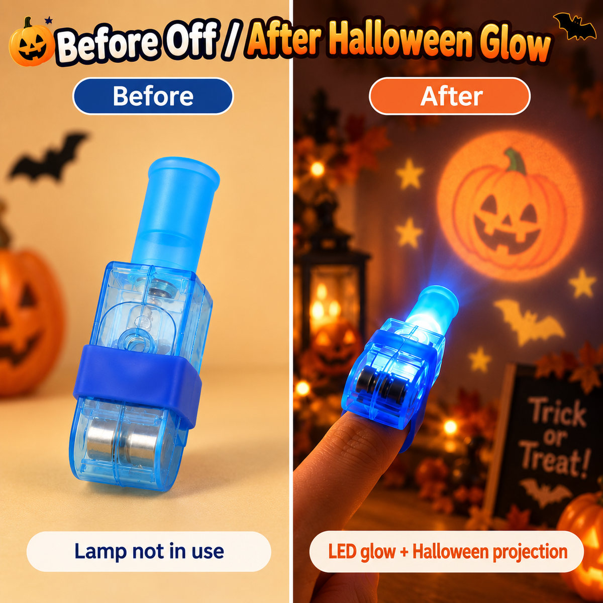 Halloween Glow Finger Lights ๐