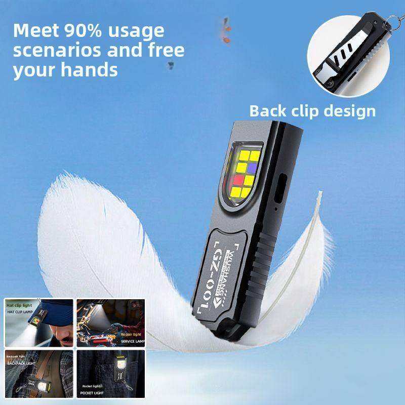 USB Rechargeable Keychain LED Flashlight