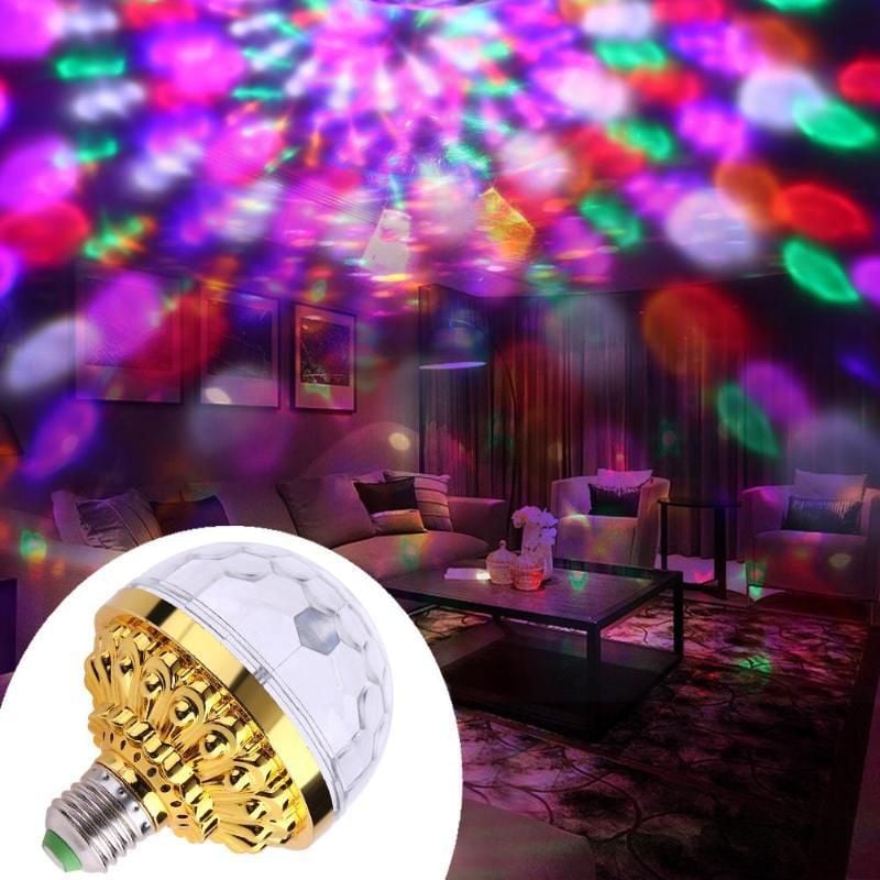 2 in 1 Colourful Rotating Disco Ball Light + Speaker