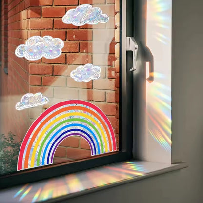 Suncatcher window stickers set of 4 clouds ☁️