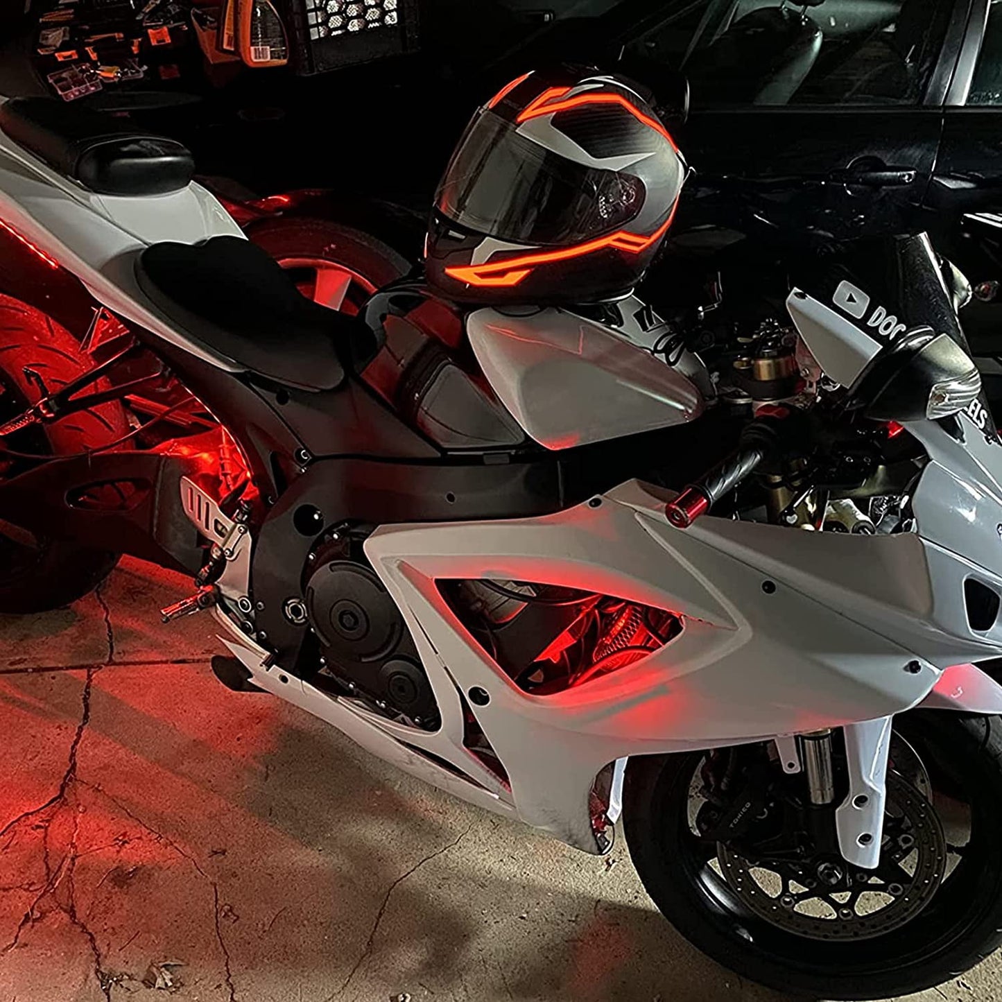 LED Motorcycle Helmet Strip Light 🏍️