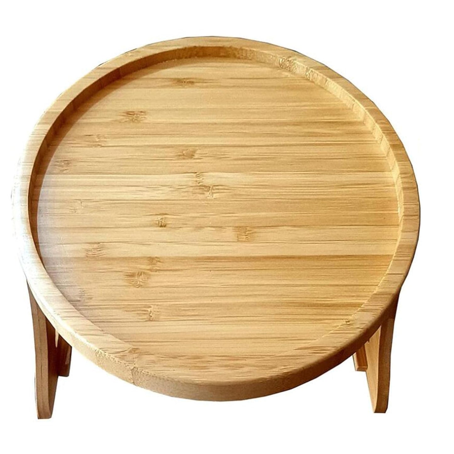 COZY SOFA ARMREST WOODEN ROUND TRAY