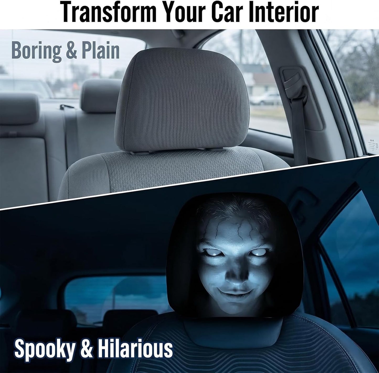 Ghost Face Headrest Covers