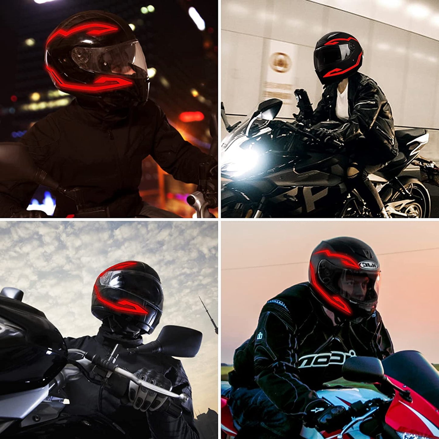 LED Motorcycle Helmet Strip Light 🏍️