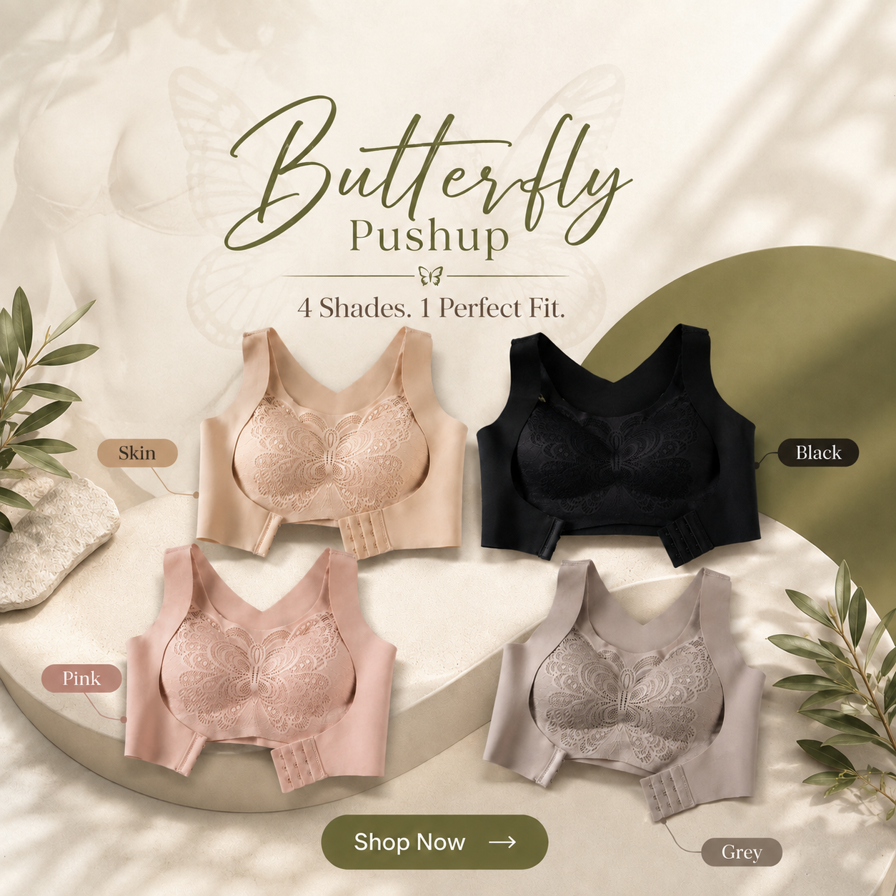 Butterfly Push-Up Bra