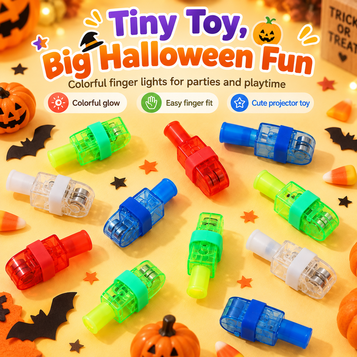 Halloween Glow Finger Lights 🎃