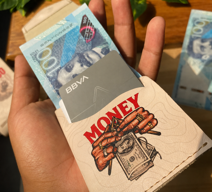 Money Print Slim Card Wallet
