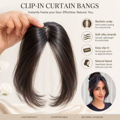 Clip-In Curtain Bangs ✨