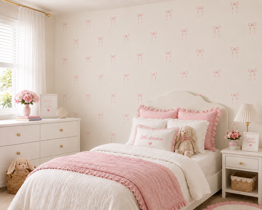 🎀 Pink Bow Wall Decor Stickers — Create a Dreamy Space ✨