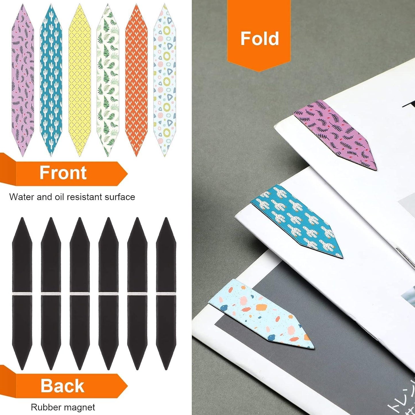 Magnetic Bookmark – Elegant Floral Page Marker