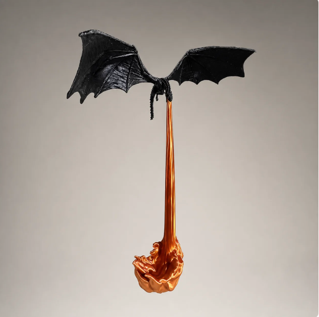 Dragon Bookshelf Lamp — Fire-Breathing Fantasy Light 🐉