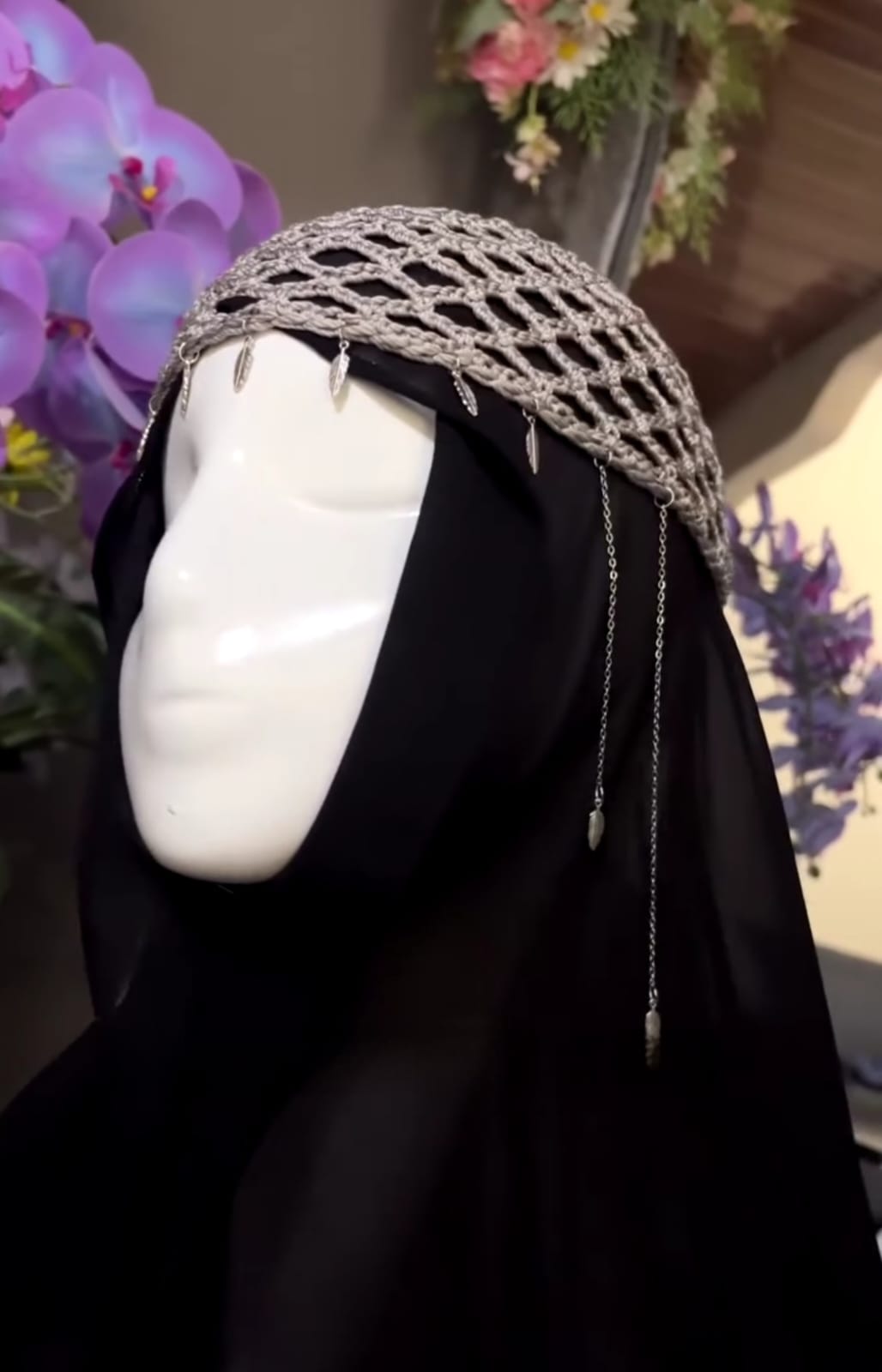 Crochet Star Charm Hijab 🌙✨
