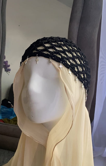 Crochet Star Charm Hijab 🌙✨