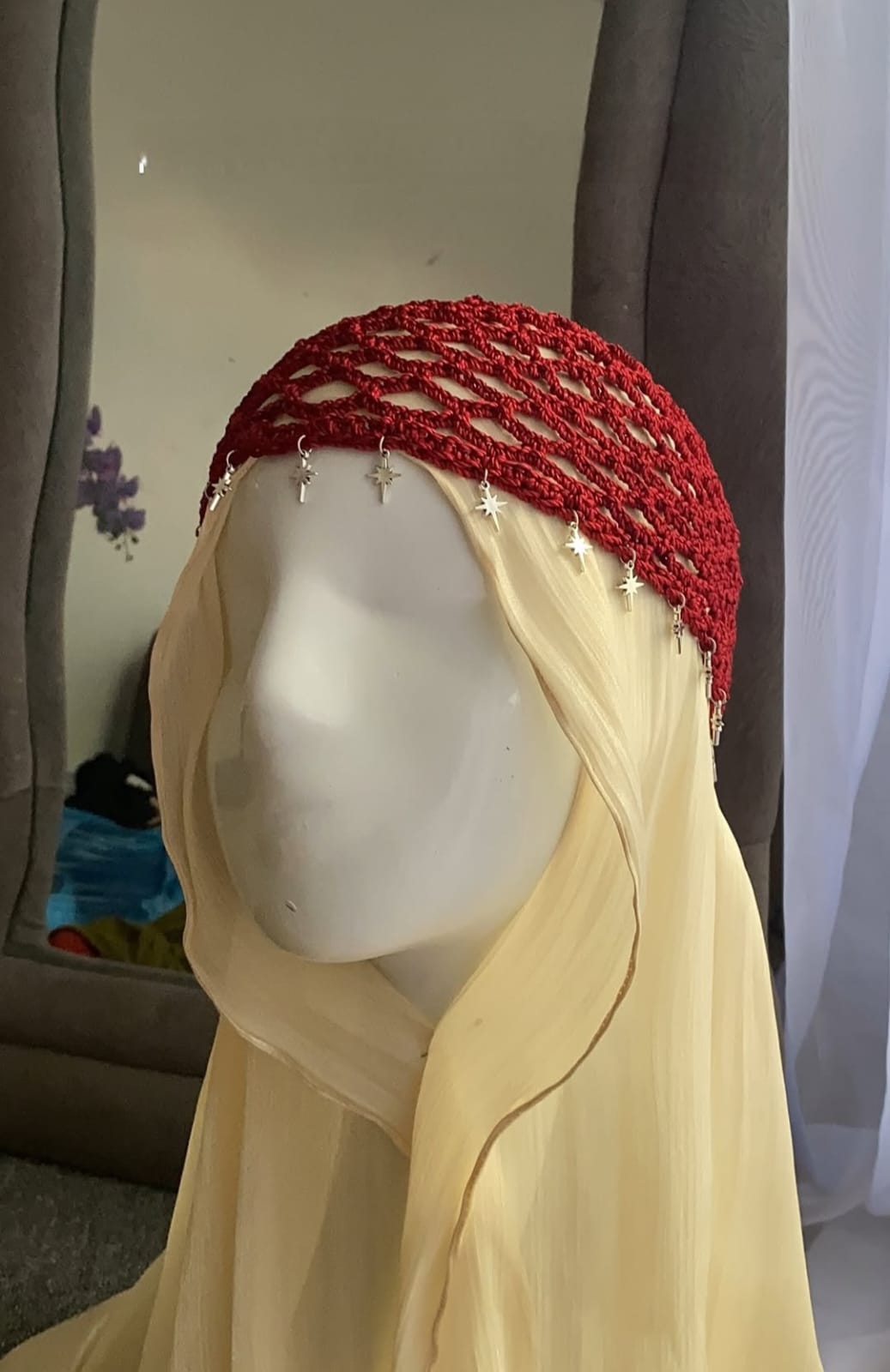 Crochet Star Charm Hijab 🌙✨