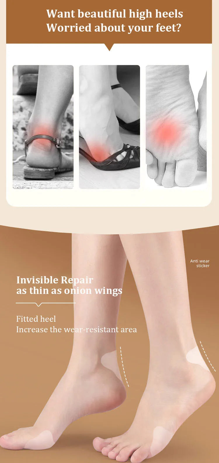 Heel Protection Patches (Reusable Water Based Gel Patch)