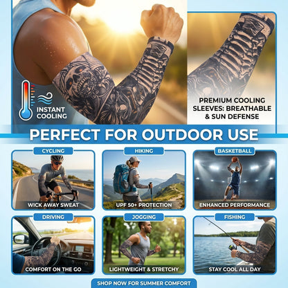 UV Protection Cooling Breathable Arm Sleeve Sun Protective