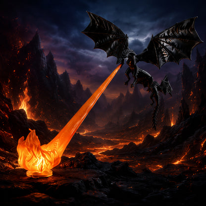 Dragon Bookshelf Lamp — Fire-Breathing Fantasy Light 🐉