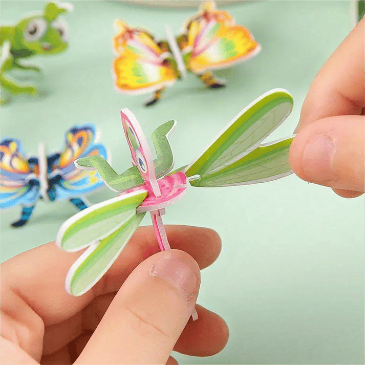 Reusable Educational 3D Cartoon Puzzle – 25 PCS